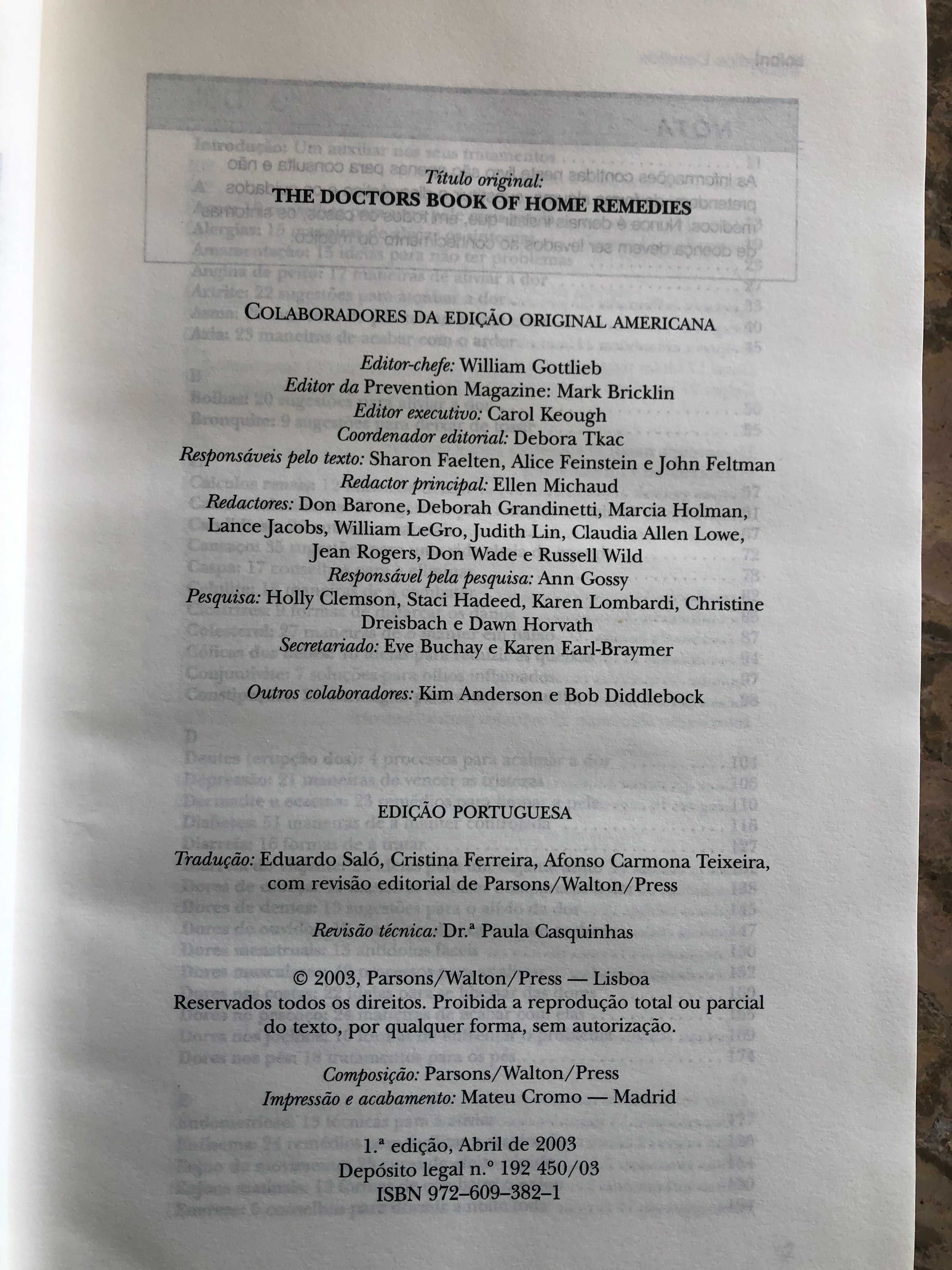 O Livro Médico dos Remédios Caseiros