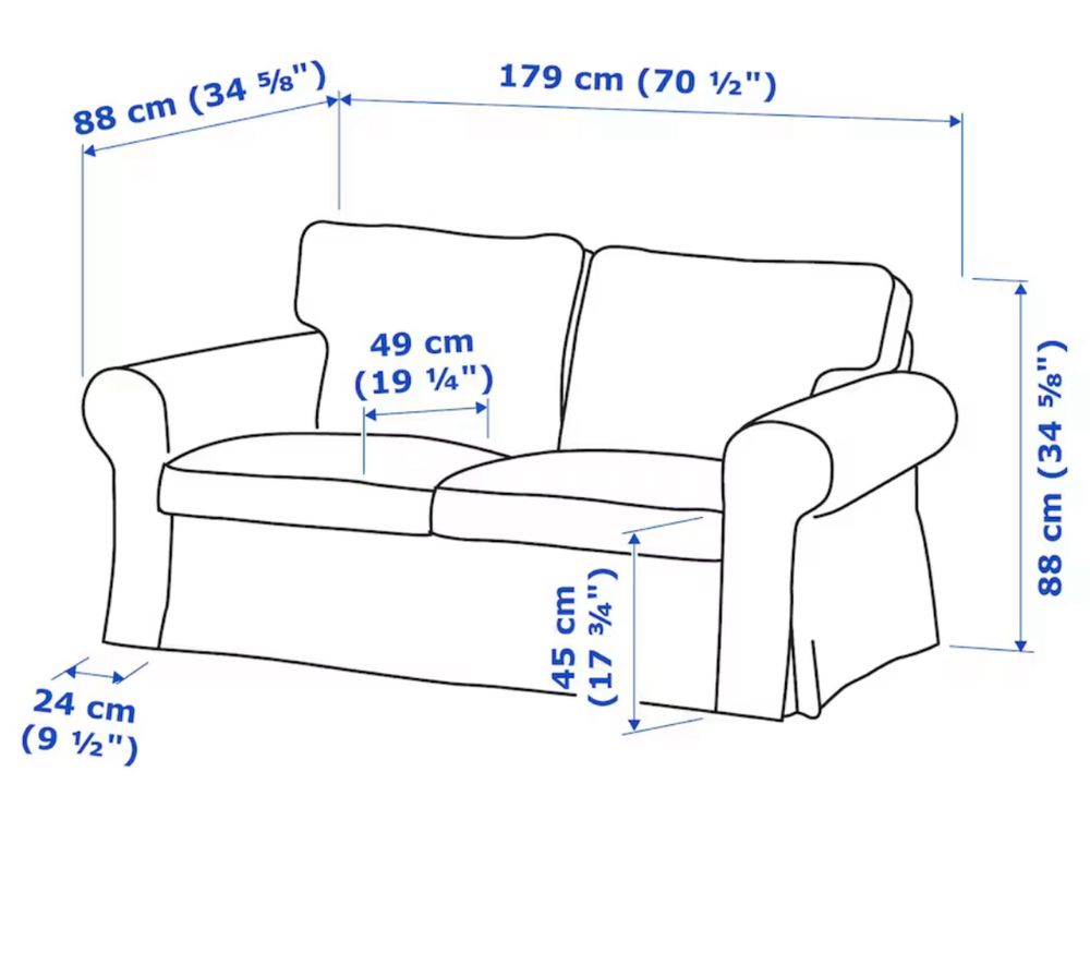 Sofa dwu osobowa EKTORP