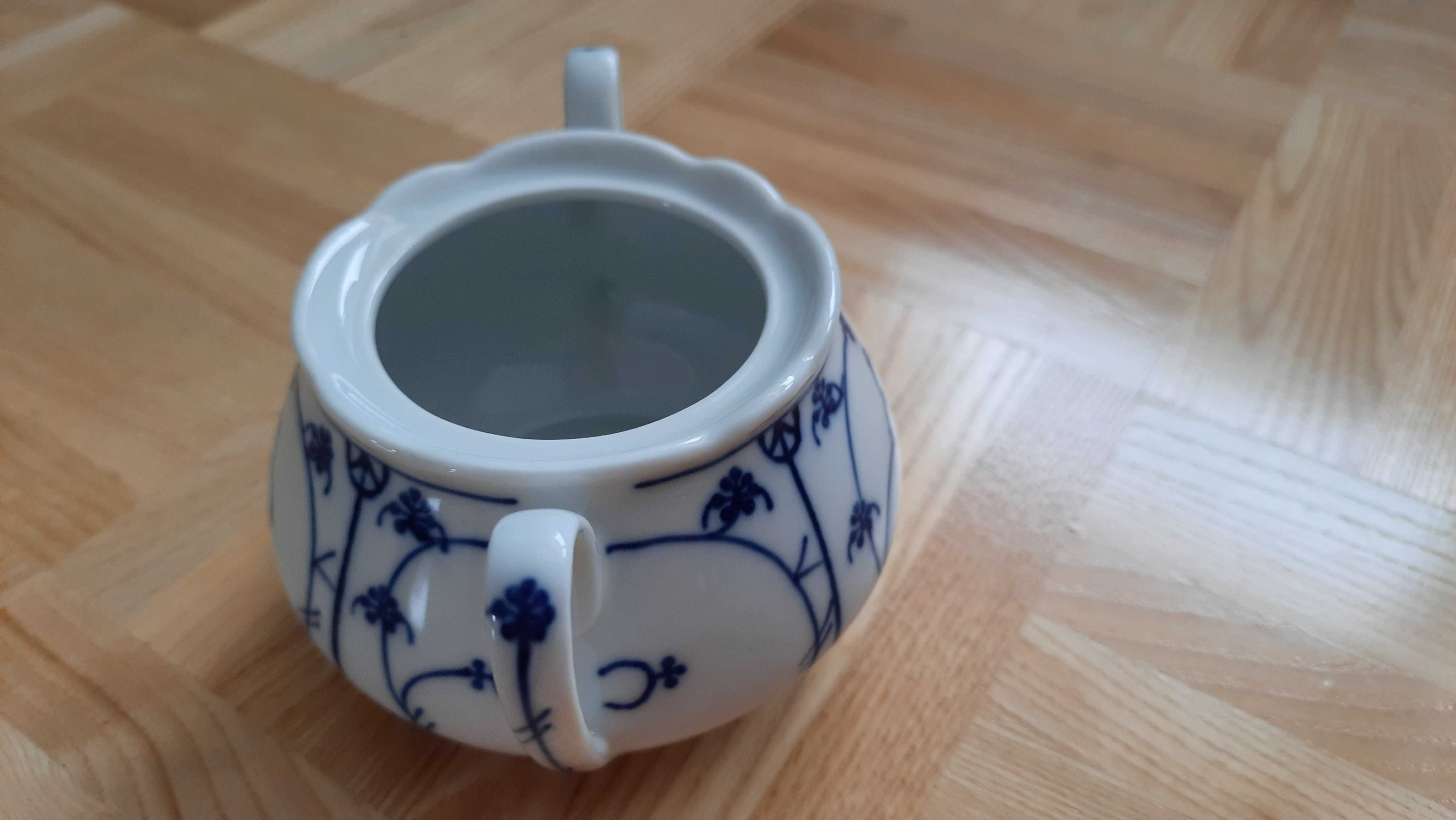 cukierniczka wzór słomkowy indisch blau