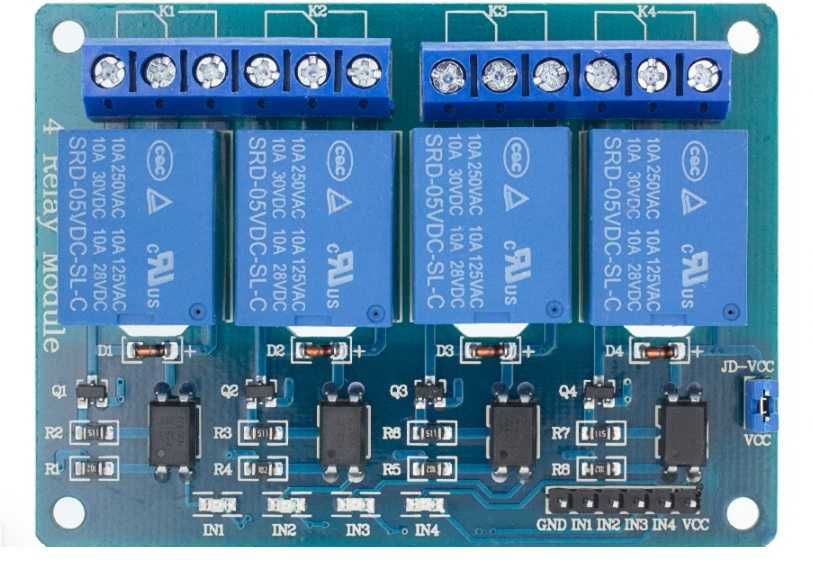 1-2-4 канальный релейный модуль для Arduino ARM PIC AVR DSP 5В 12 в