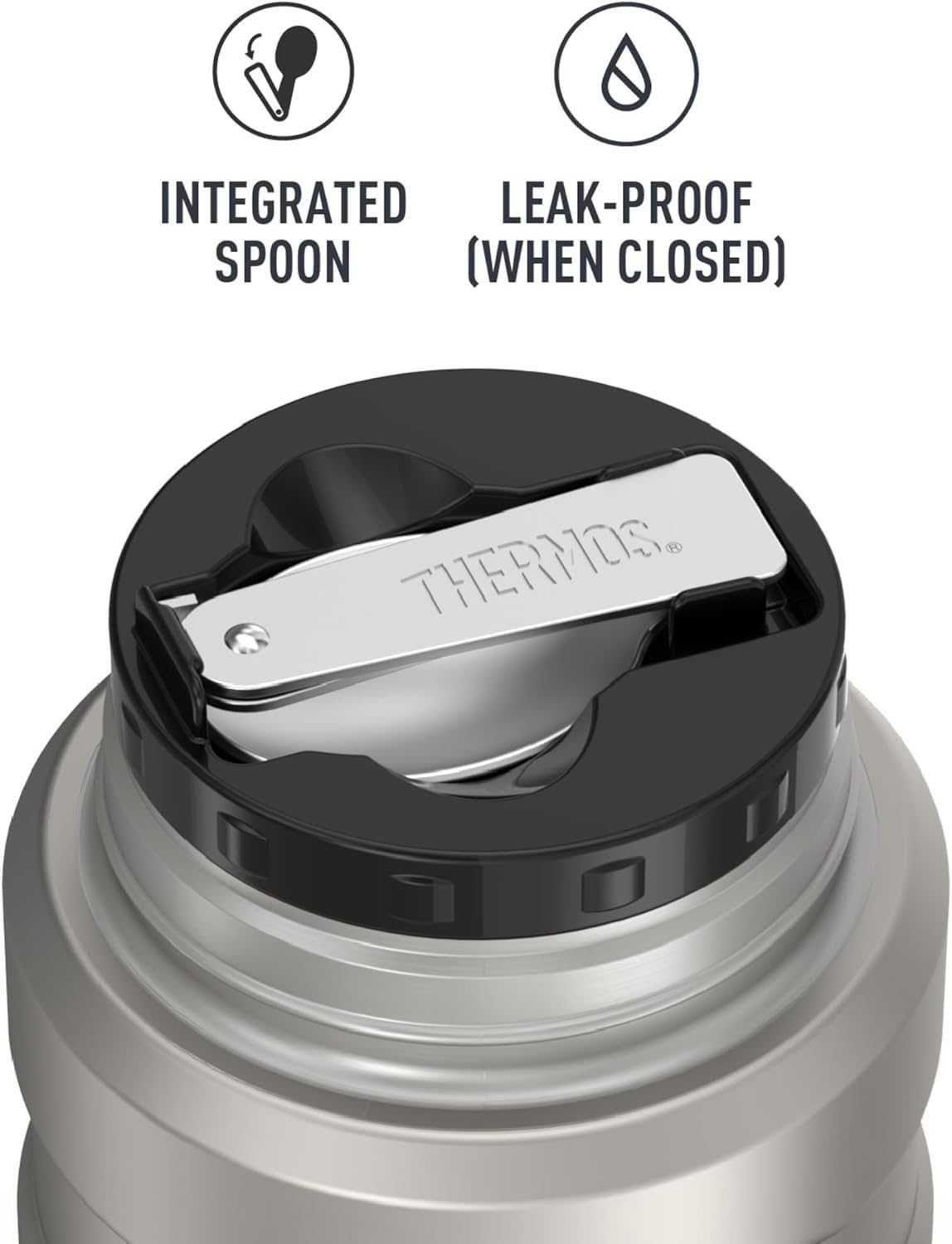 Термос THERMOS Stainless King, 473 мл, з ложкою