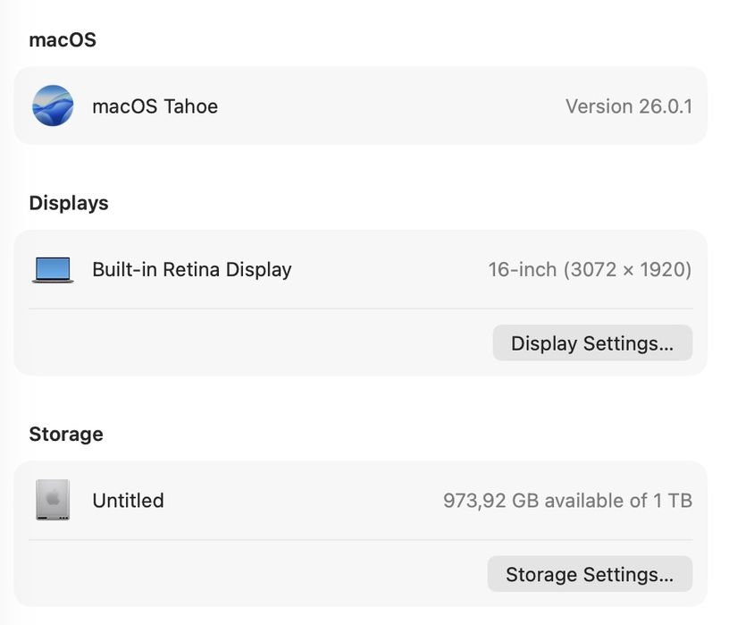 MacBook Pro 16 2019 i9 32Gb 1Tb Radeon 5500 4Gb
