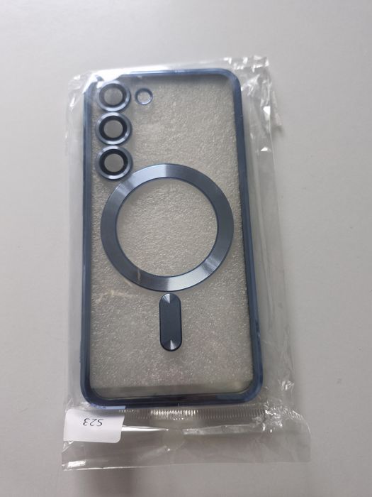 Etui MagSafe Glamour Clear Case do Samsung Galaxy S23 5G +Szkło Hartow