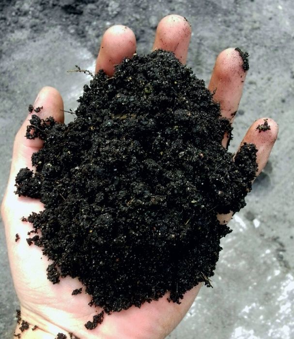 Czarnoziem ziemia ogrodowa  rozdrabniana piasek żwir