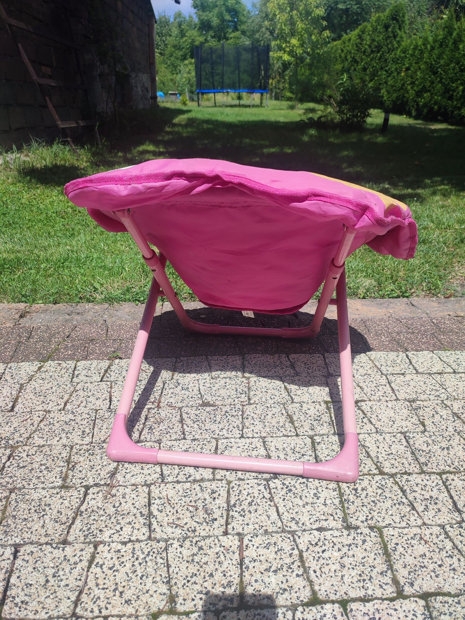 Krzesełko fotelik leżak skladane dla dziewczynki