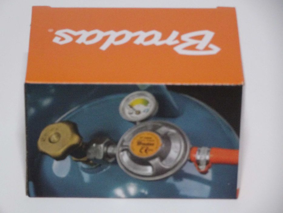 REDUKTOR gazowy z MANOMETREM  37mbar 1,5kg/h  BRADAS (RG A310IE-M)