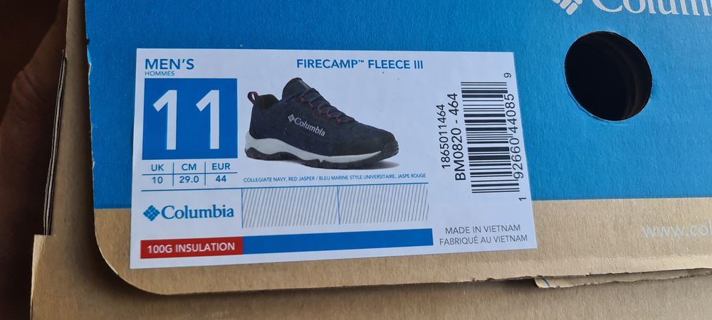 Кросівки Columbia Firecamp Fleece iii оригінал 44 розмір чоловічі