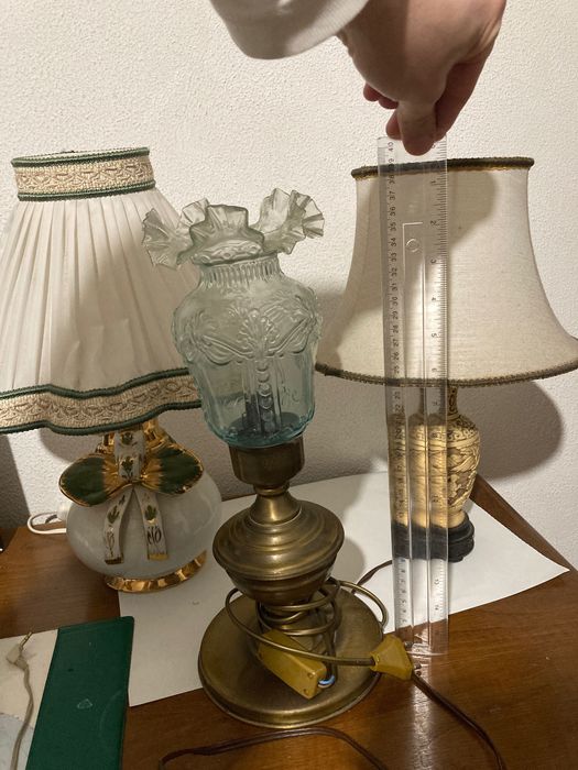 Candeeiros de mesa vontage artigos de coleccionador