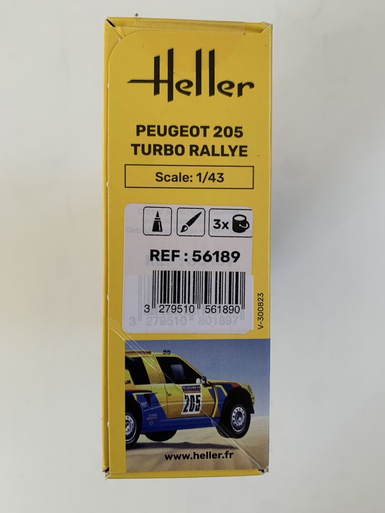 Samochód Peugeot 205 Turbo Rallye model Heller 56189