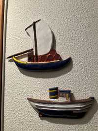Barcos decorativos em cerâmica