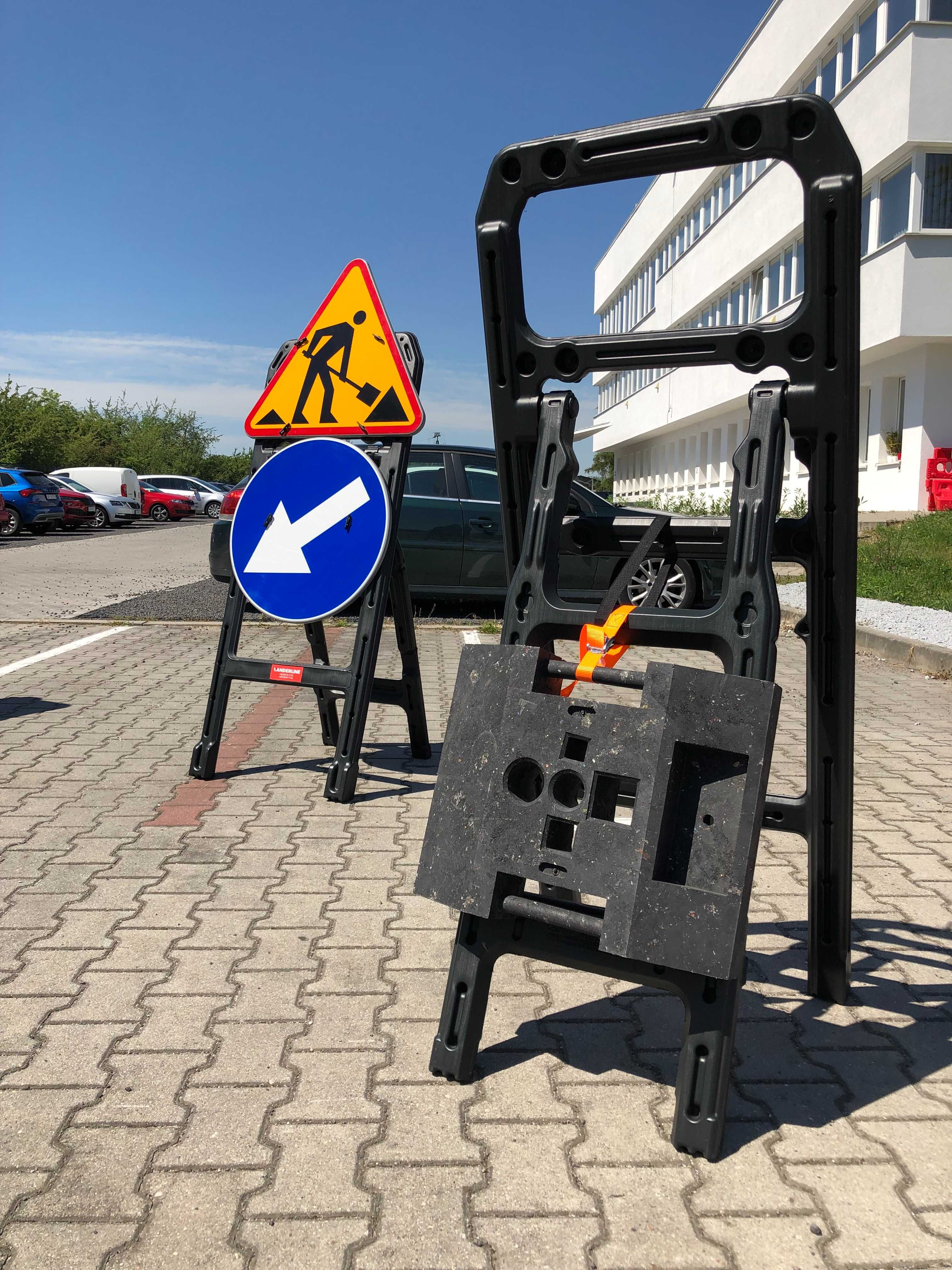 SMARTSIGN Składne Znaki Drogowe Tymczasowe VANDERLINE, HDPE + STAL