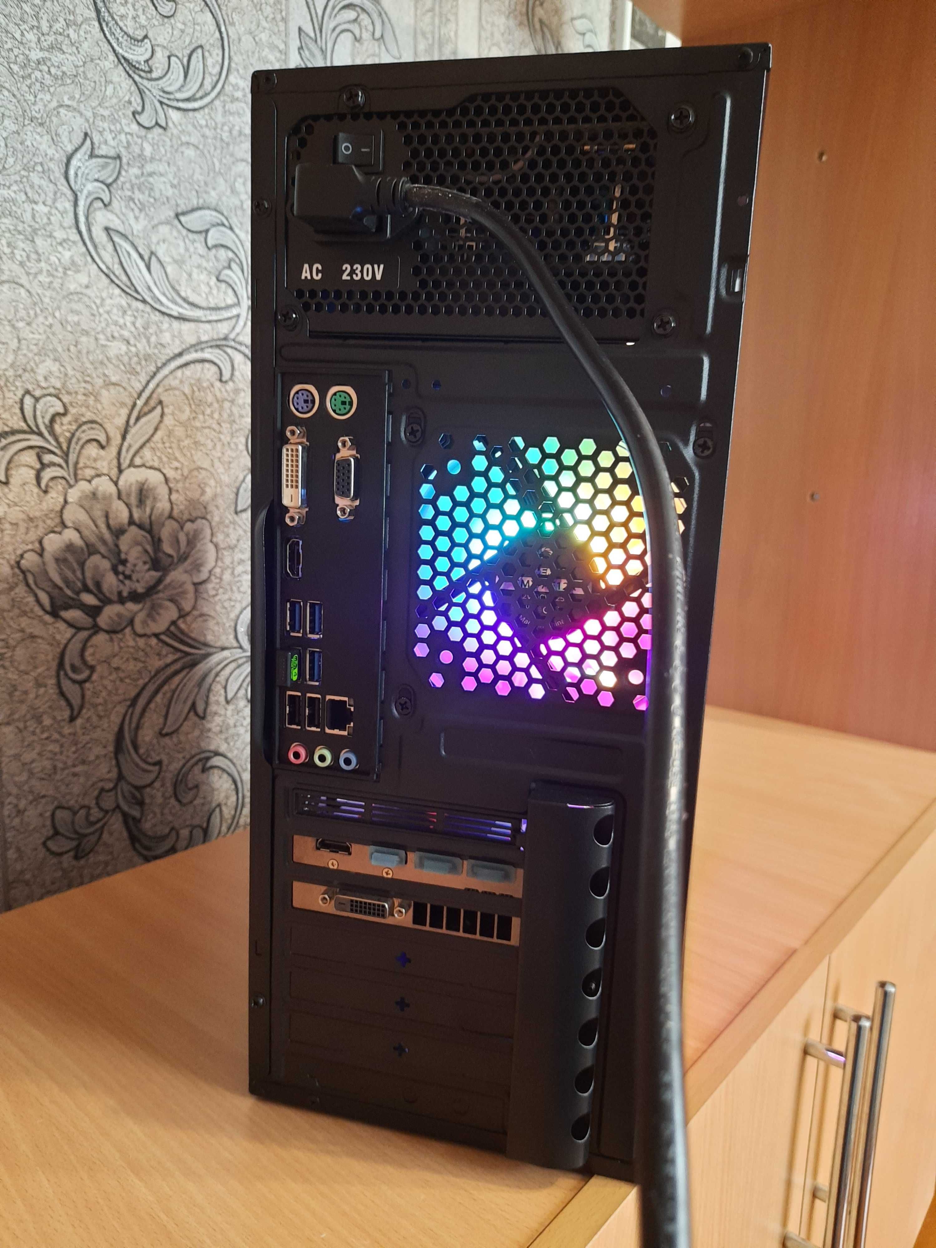 Ігровий комп'ютер ПК Ryzen 5 3400G+RX580 8Gb+16Gb DDR4+SSD NVMe+HDD