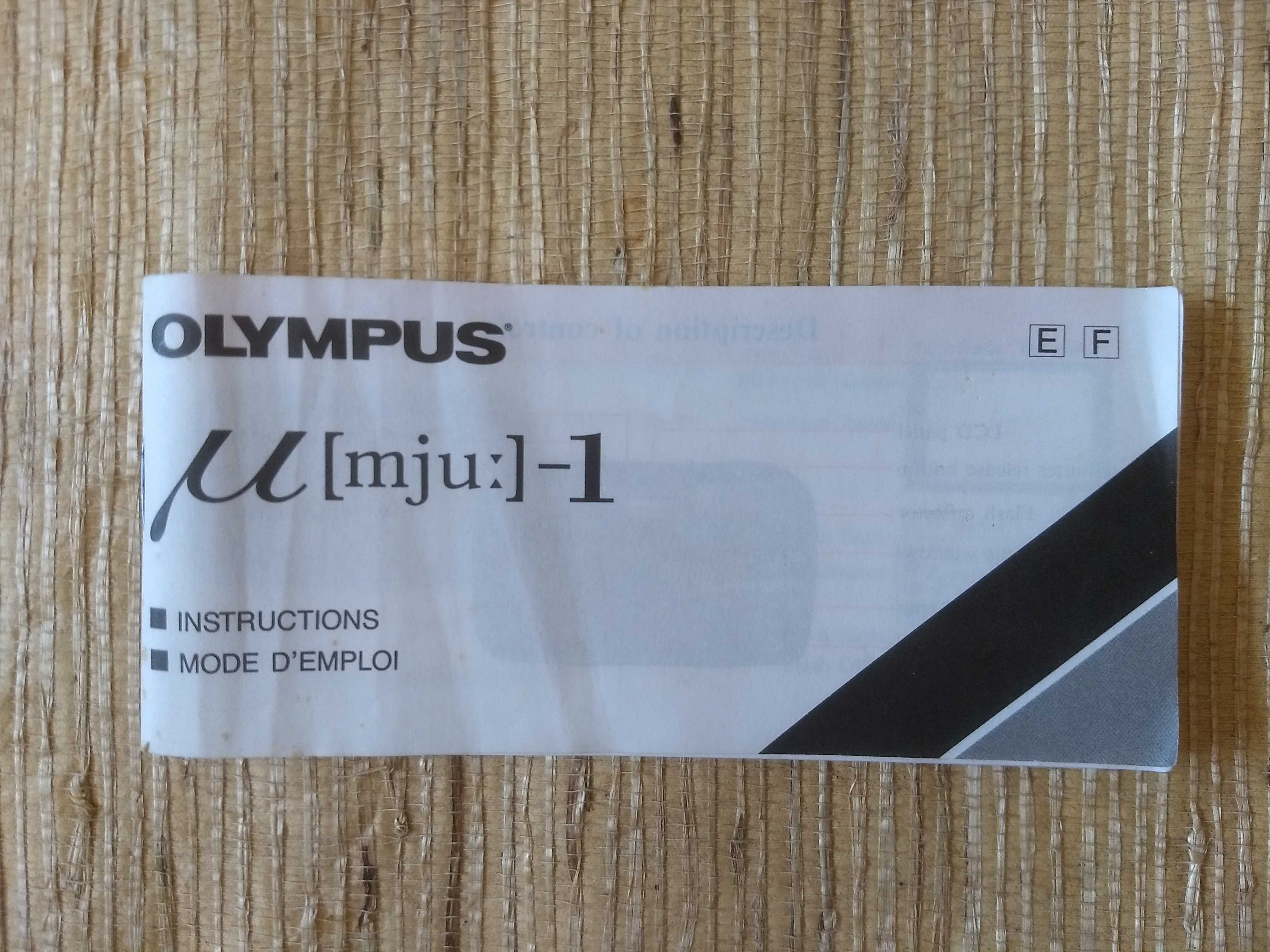 Manual de instruções , Olympus u ( mju) - 1
