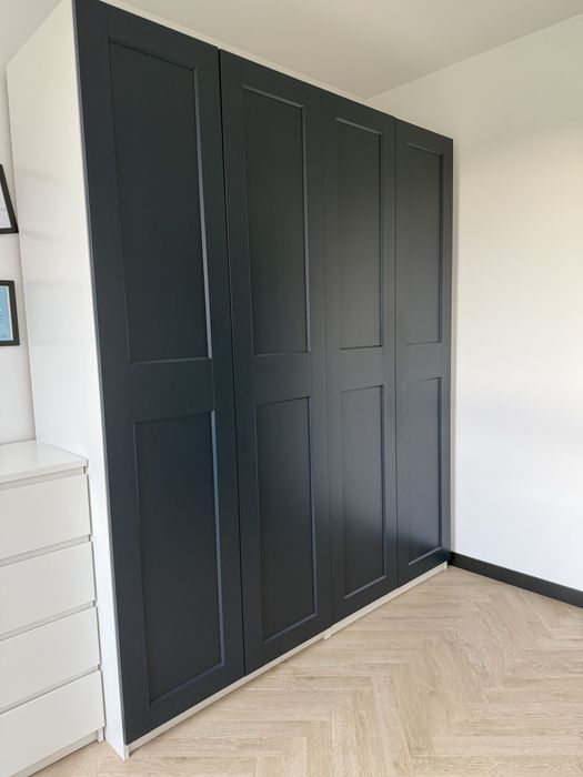 Szafa Pax granatowa biala 2 szafy 100x58x236