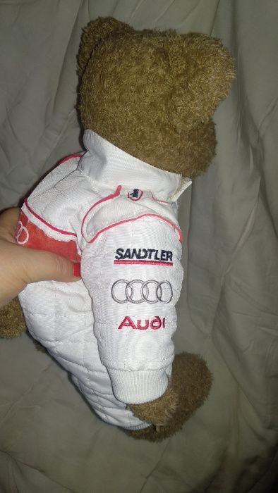 игрушка мотогонщик ауди мишка тедди TEDDY Audi спорт комбинезон