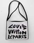 Torebka Torba LV Louis Vuitton Czarna Biała Logowana