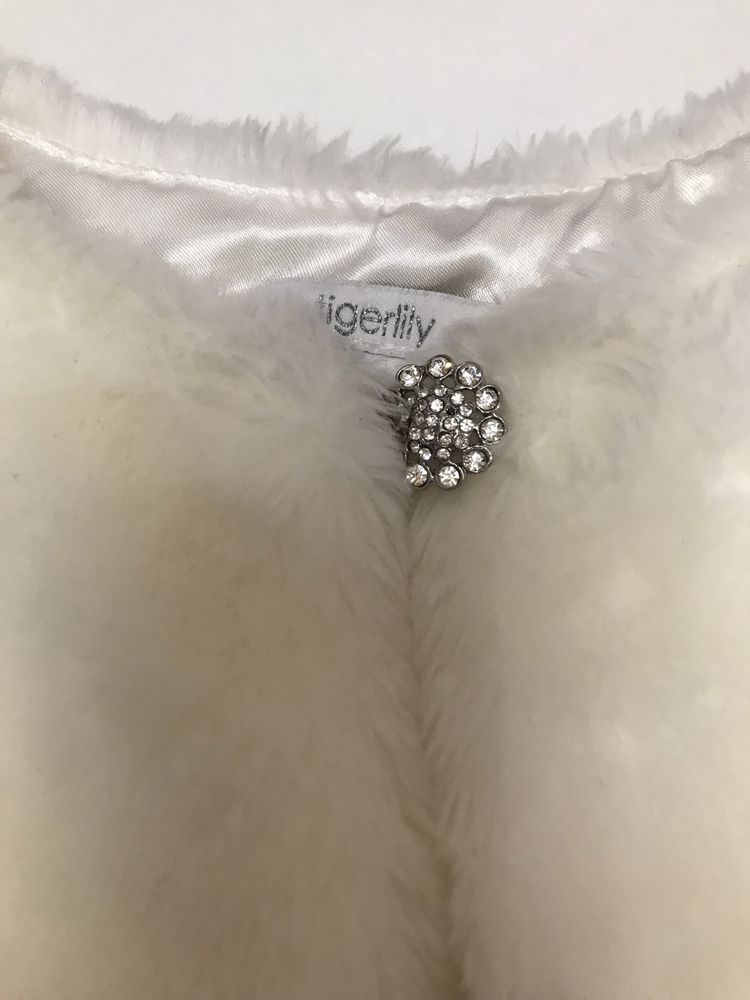 Шубка накидка біла снігова королева карнавальний костюм