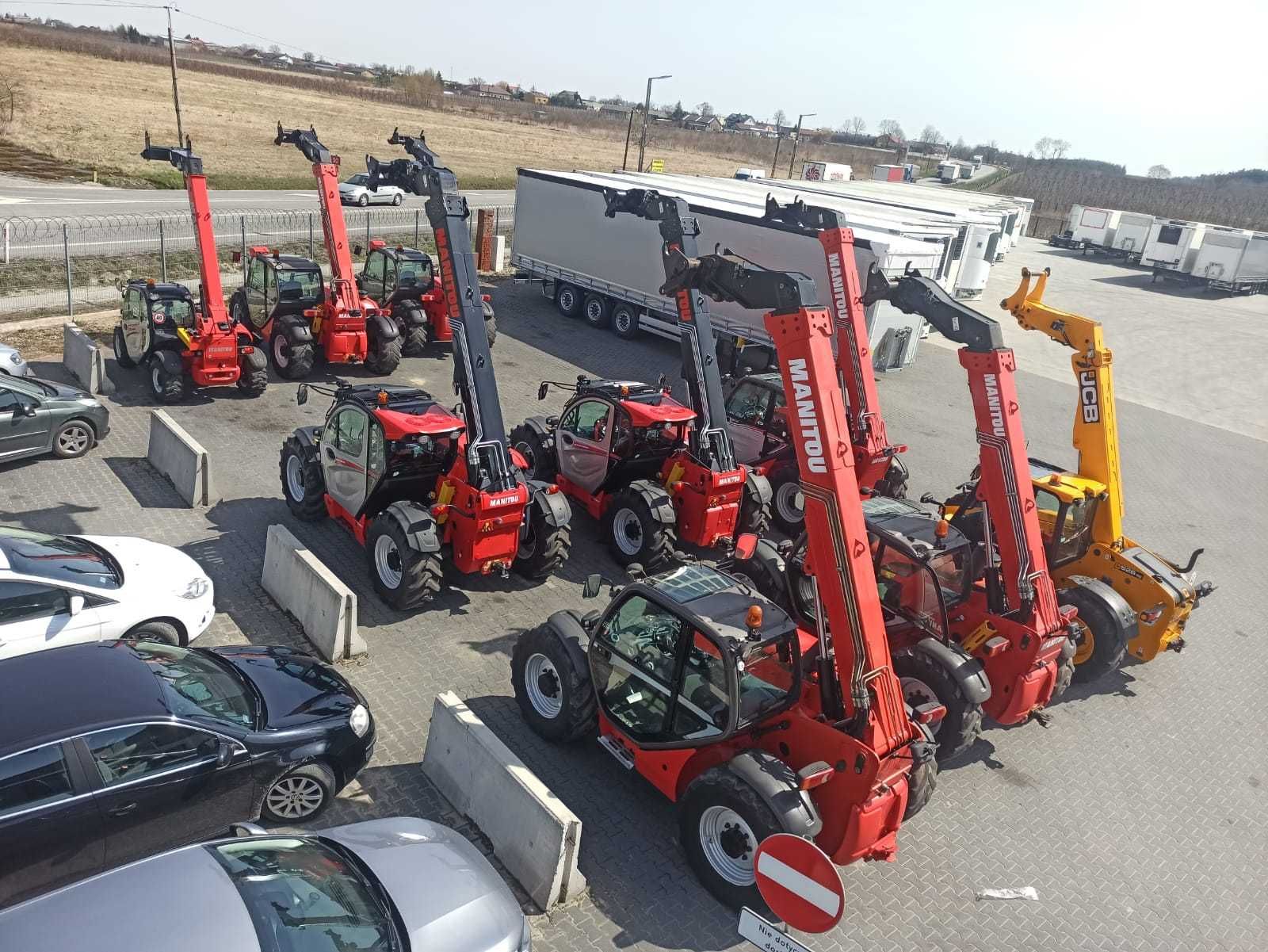 Wynajem najem ładowarki teleskopowe ładowarka teleskopowa Manitou, JCB