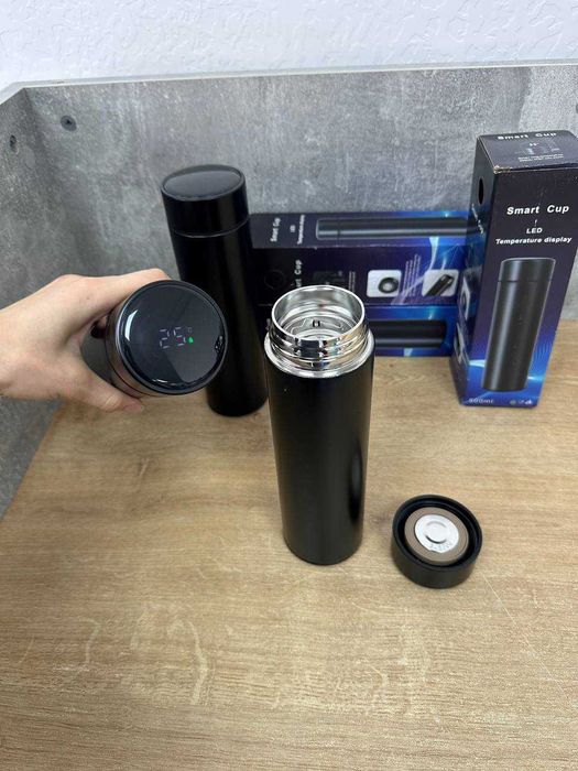 Розумний ТЕРМОС з датчиком температури! Термокружка! Похідний термос!