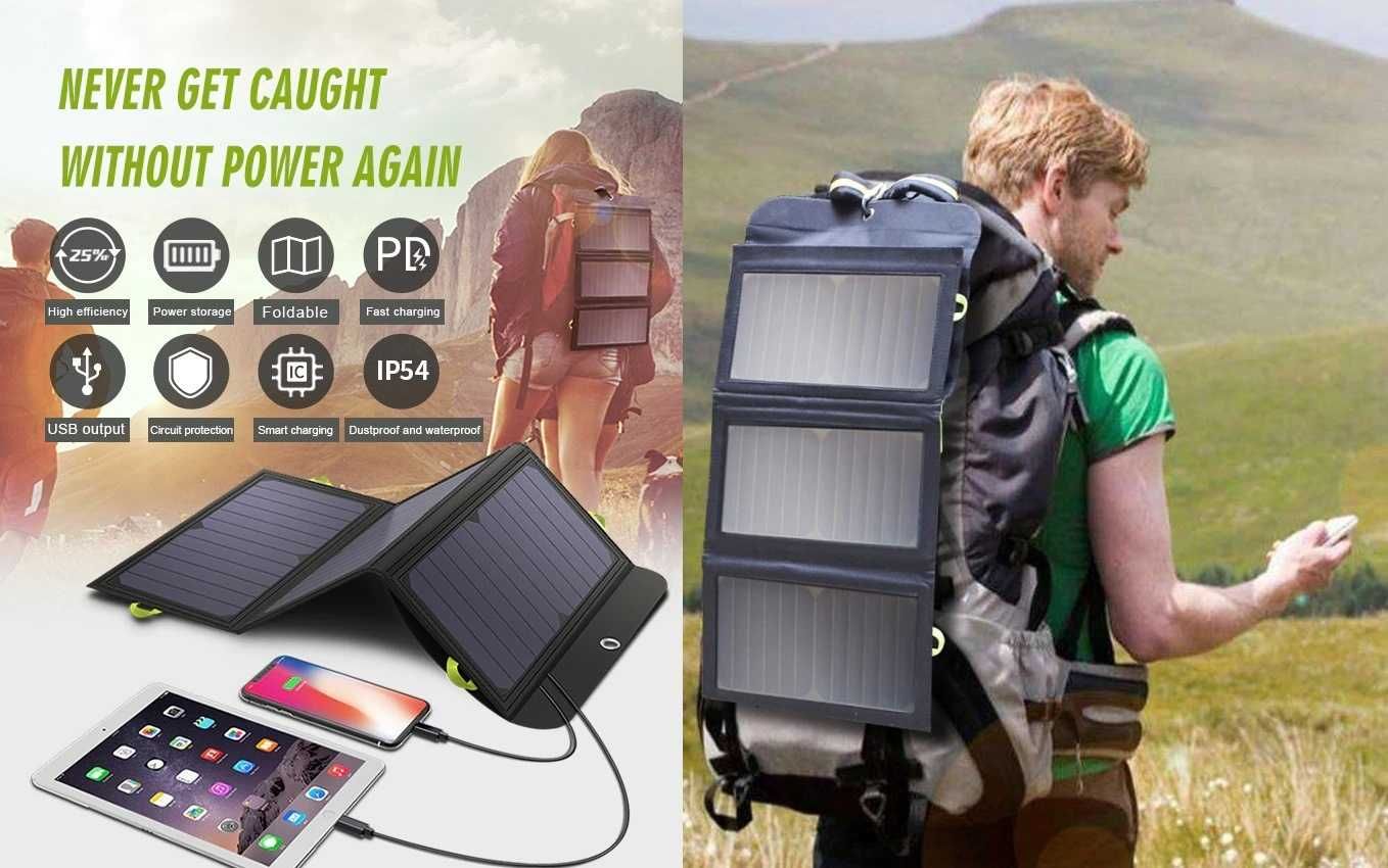 Allpowers 5V21W - це сонячна панель c PowerBank на 10 000mAh усередені