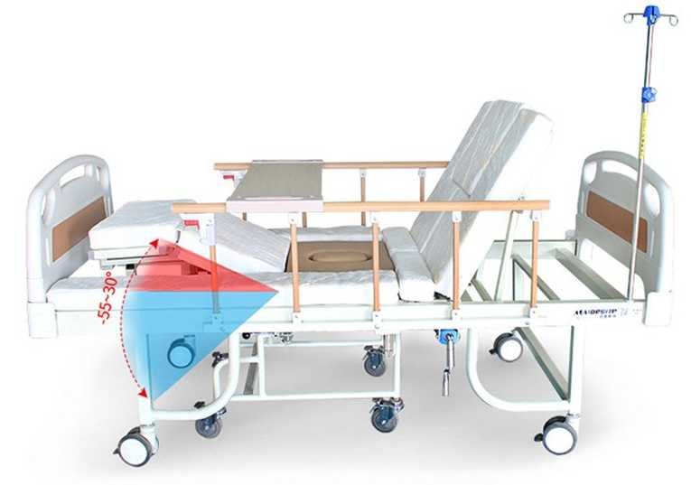 Скидка! Медицинская кровать с туалетом и встроенным креслом W03.
