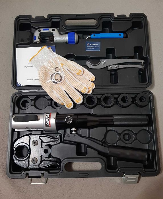 Zaciskarka April hydrauliczna do rur prasa TH, U, PEX, V miedź, stal