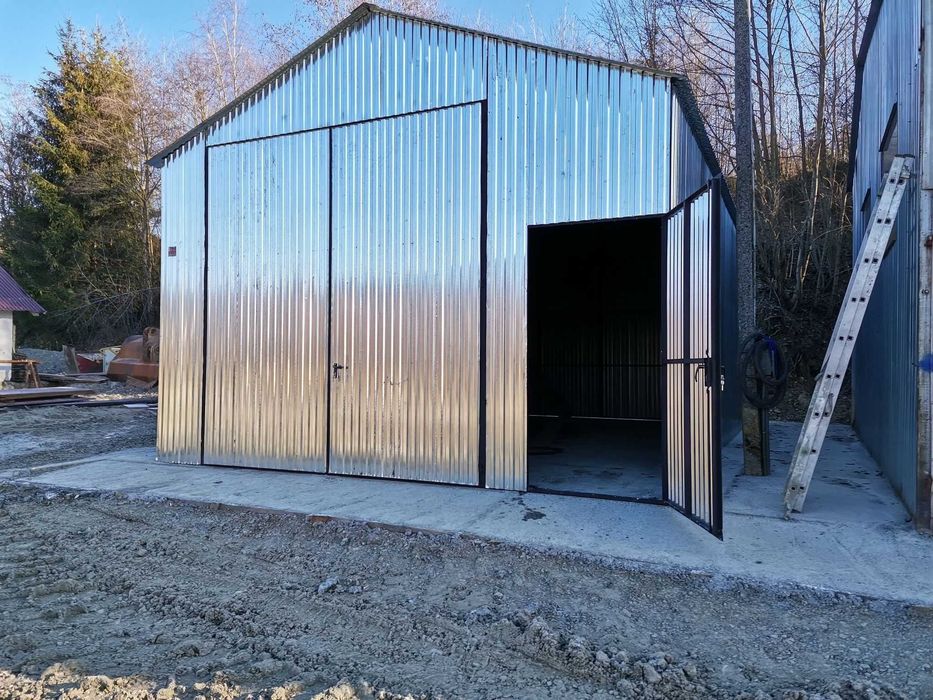 Garaż HALA 7,5x6  Wiata Blaszak - wys. 2,7 m -różne rozmiary PRODUCENT