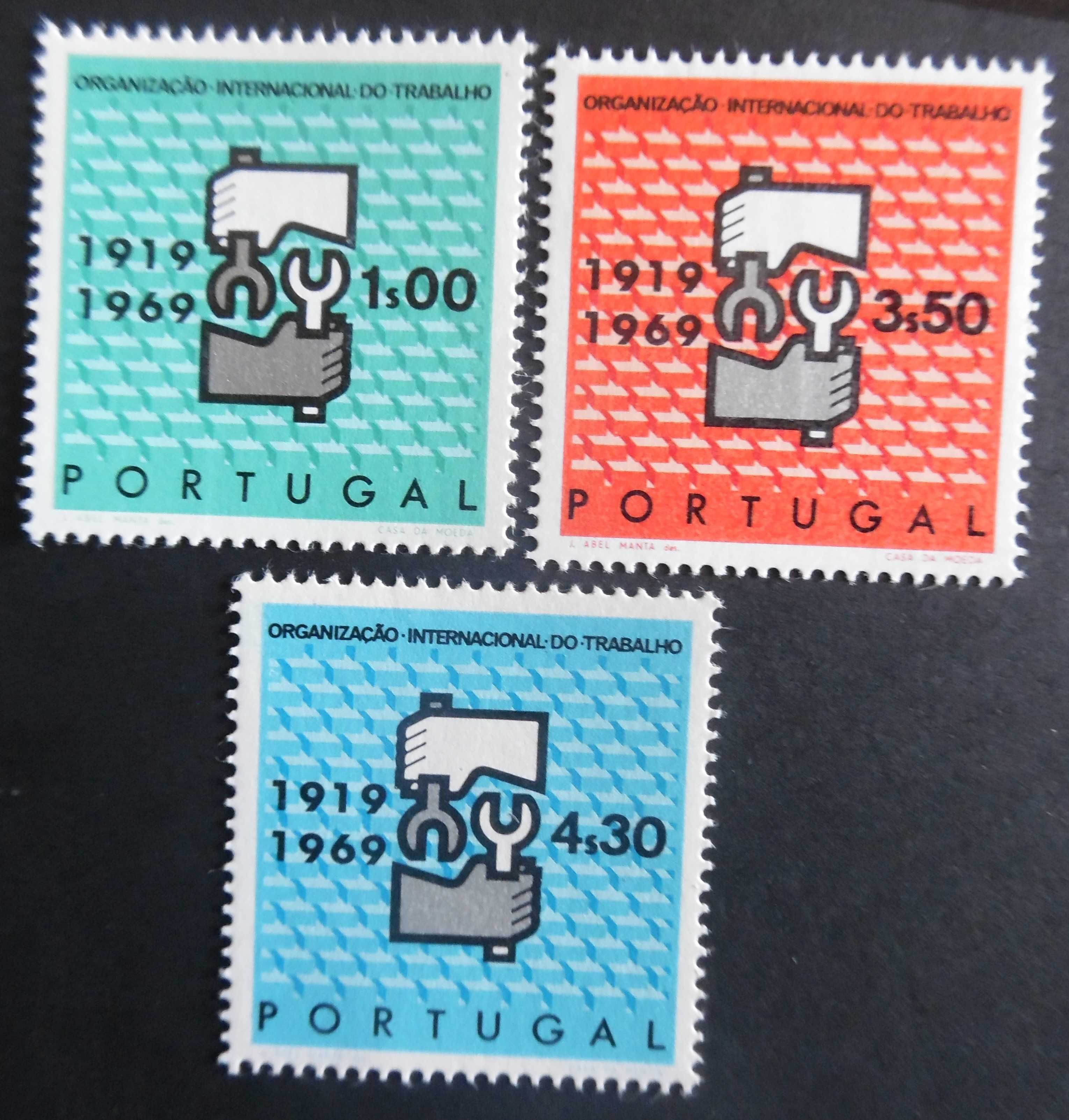 Selos Portugal 1969-Organização Trabalho completo Novos Soberbos