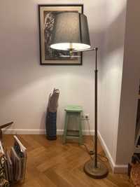 Vintage floor lamp / metal bronzed / retro