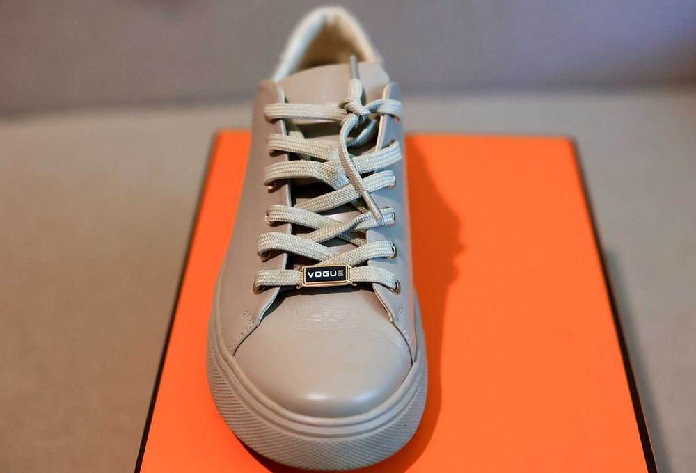 Туфель-кросівок  жіночий на платформі шкіра.