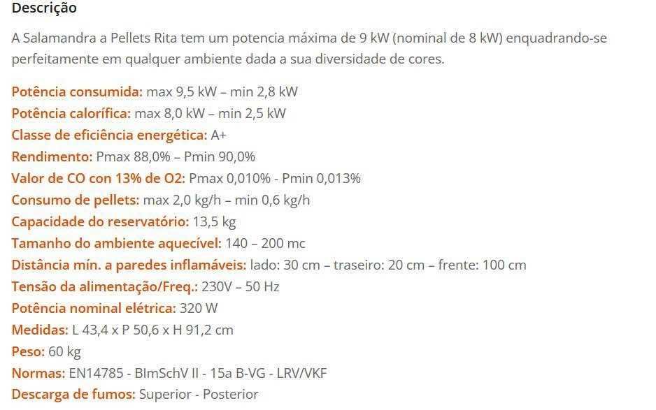 Salamandra pellets Eva Calor - Rita 9KW