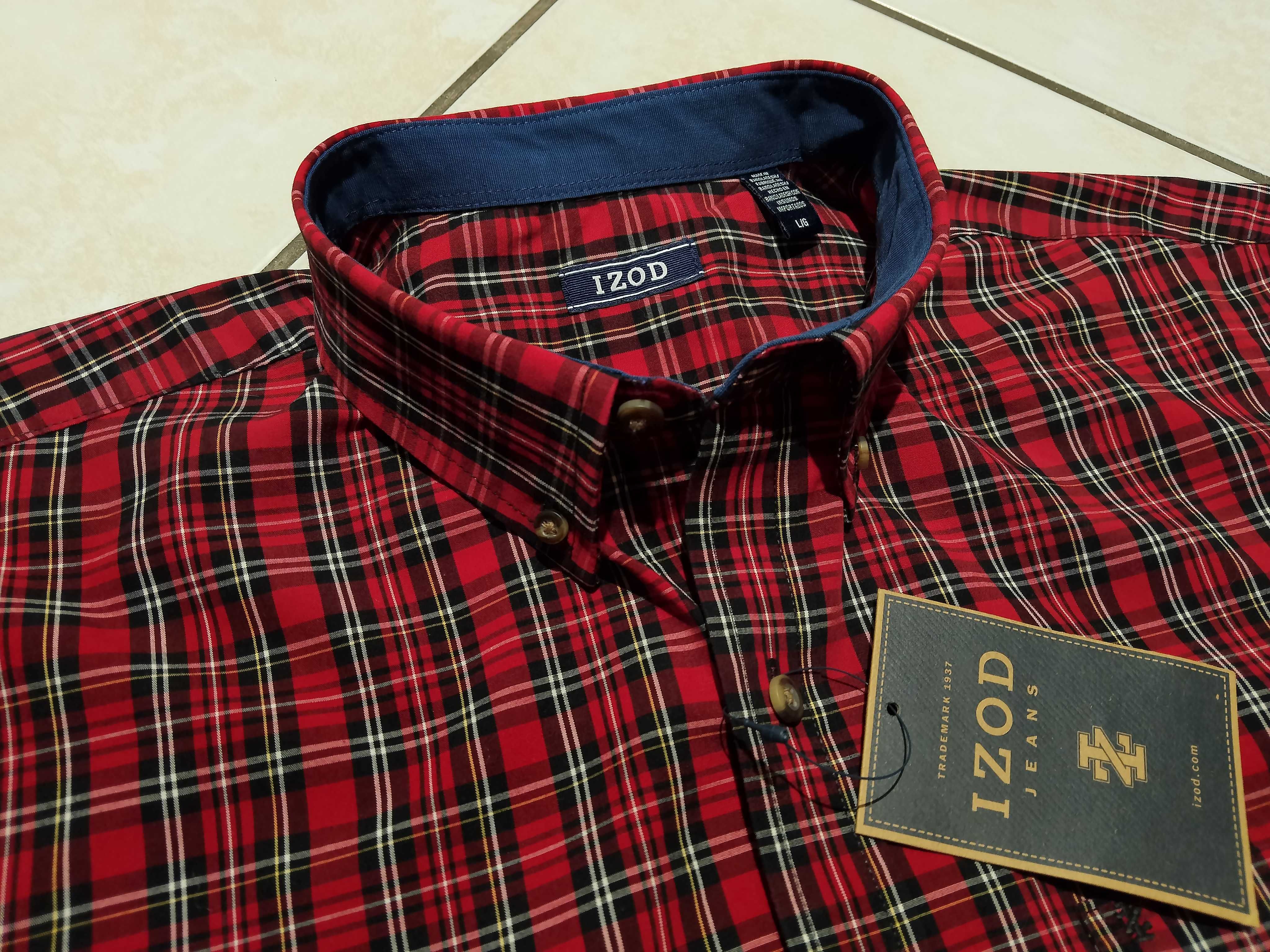 IZOD USA - NOWA! z LOGO i Metkami Koszula Męska rozmiar XL