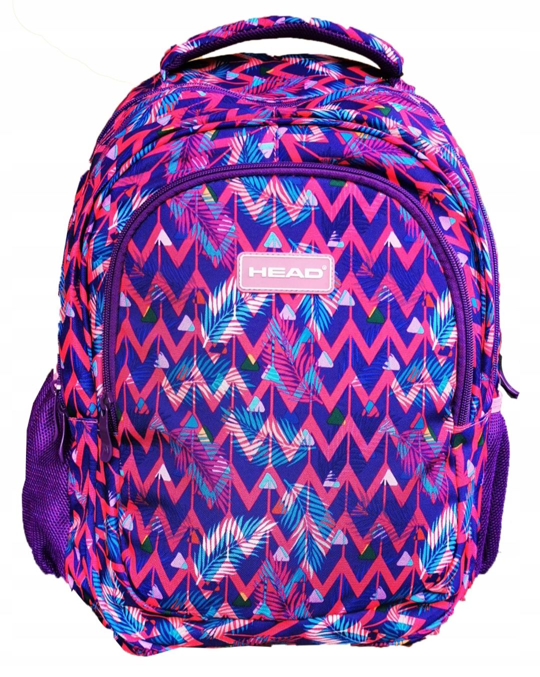 Plecak szkolny wielokomorowy Astra Head Wielokolorowy geometry pink