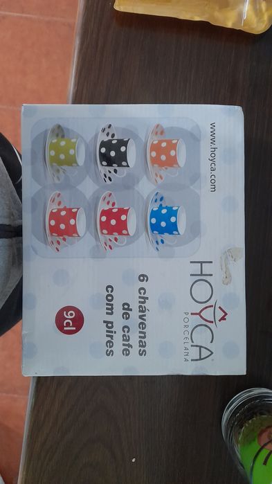 Conjunto de 6 chávenas + pires