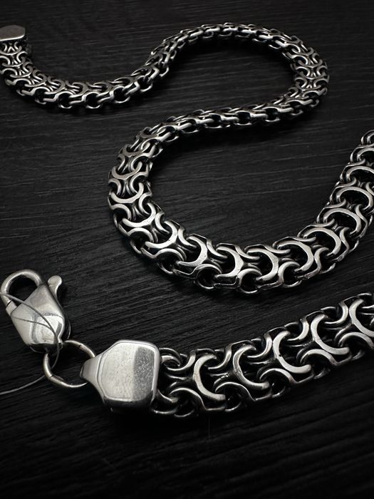 Серебряная цепочка Рамзес. Серебряные цепи 925 пробы