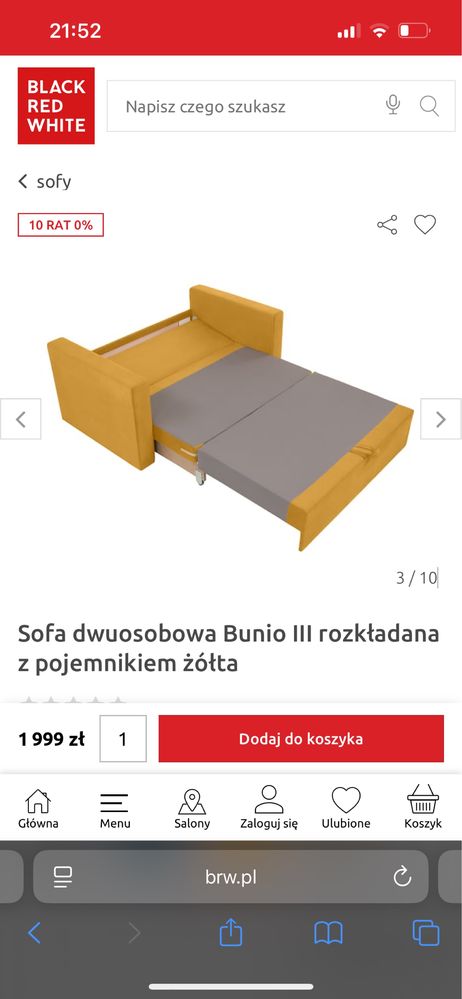 Sofa dwuosobowa Bunio III