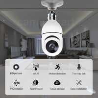 Câmara de vigilância em forma de lâmpada HD wifi com App tracking NOVO