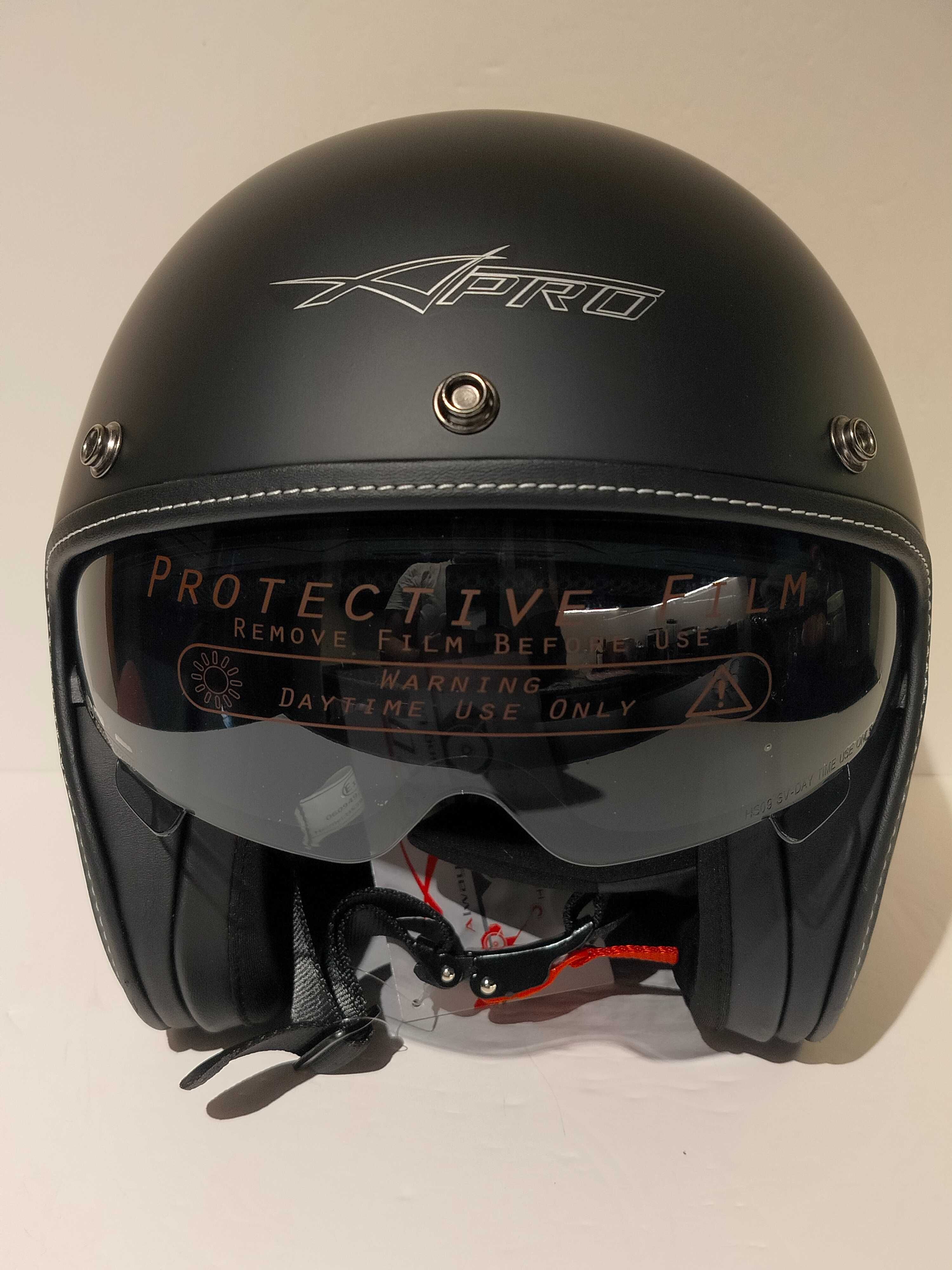 Capacete classico aberto caferacer shooper moto scooter novo