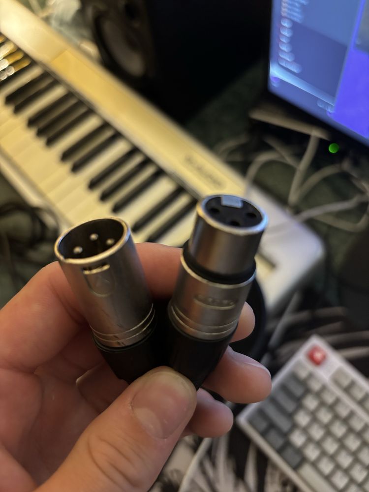 mikrofon akg d770 + xlr + filter