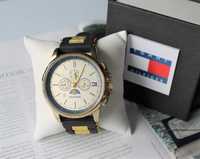 Чоловічий наручний годинник Tommy Hilfiger black&gold