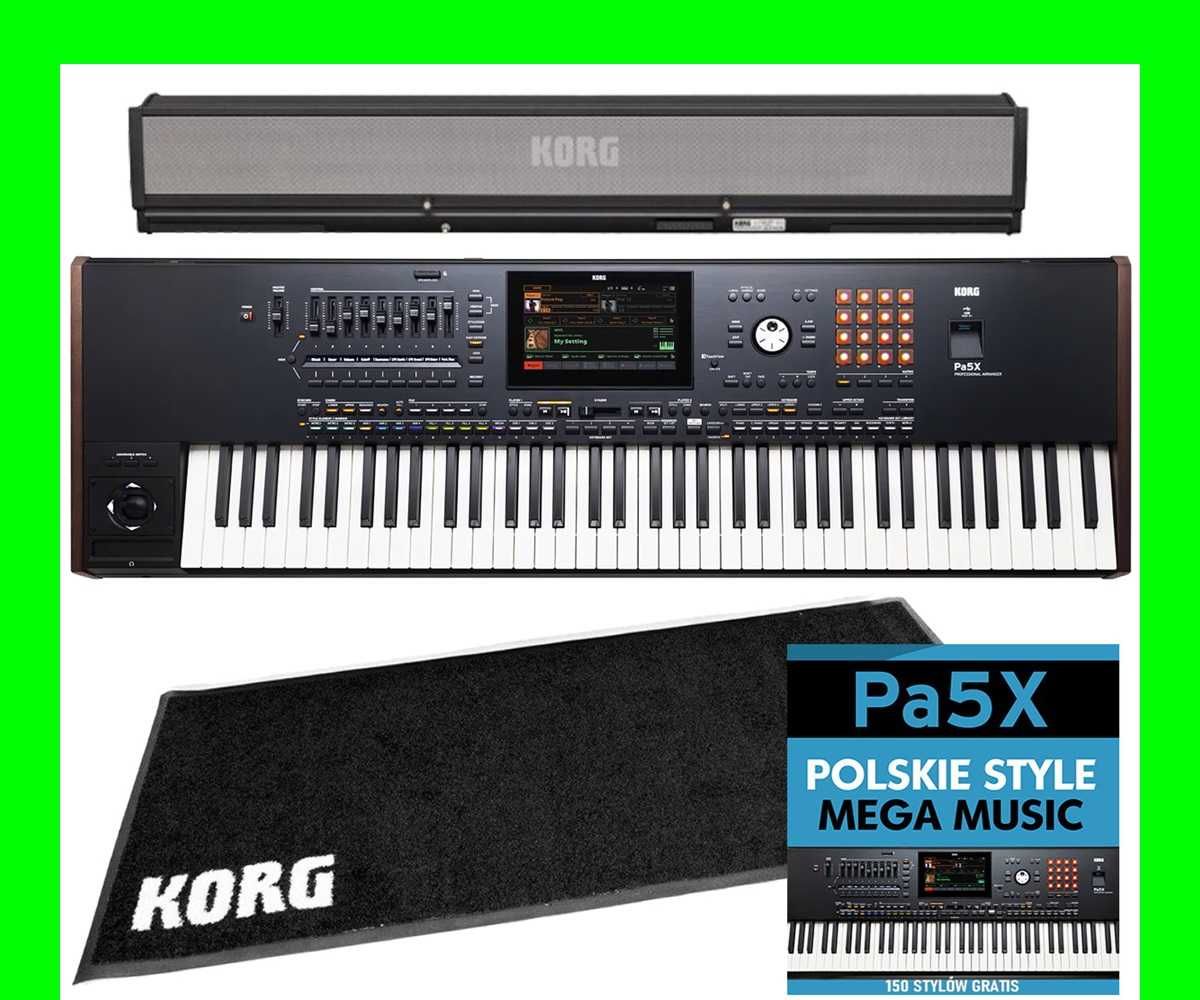 KORG PA5X 76 + głośnik PAAS mk2 + STYLE 3 lata gwarancji | Mega Zestaw