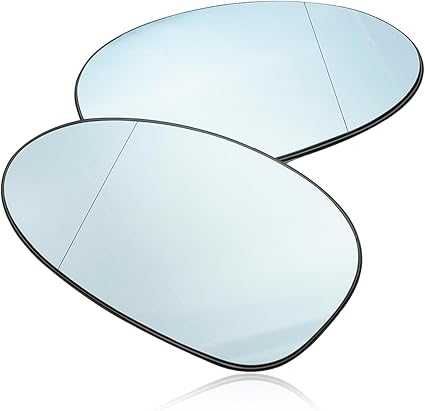 Espelhos retrovisores azul em vidro para série 3 E90 (Azul). Aquecido.