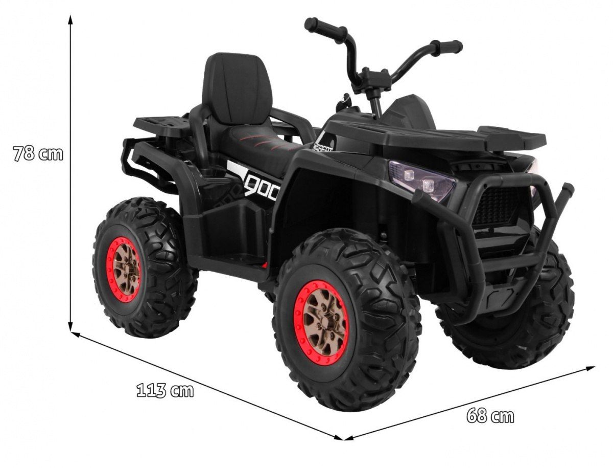 4x4  3-6 lat Quad elektryczny na akumulator  ATV Desert Biały