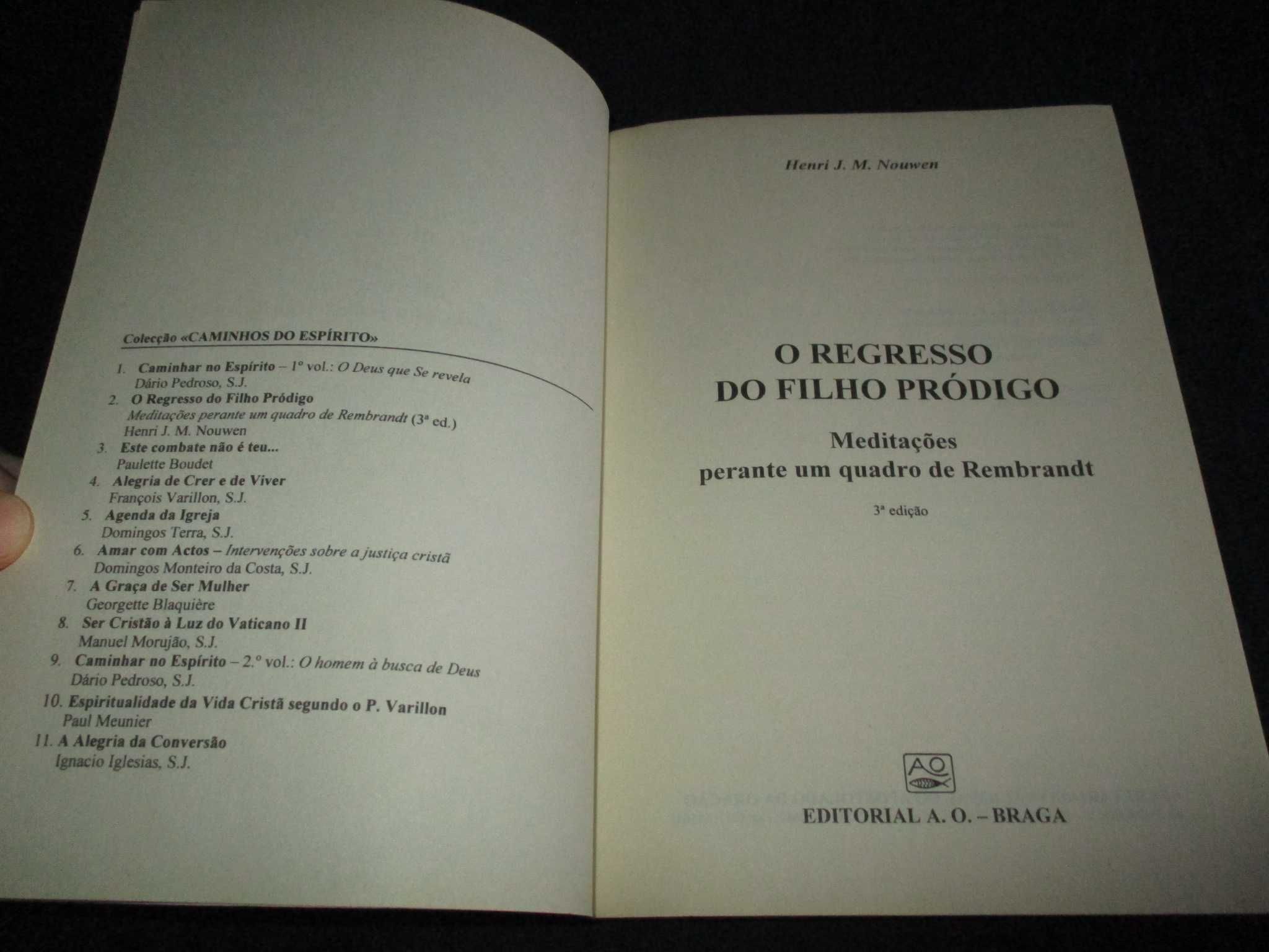 Livro O Regresso do Filho Pródigo Henri Nouwen