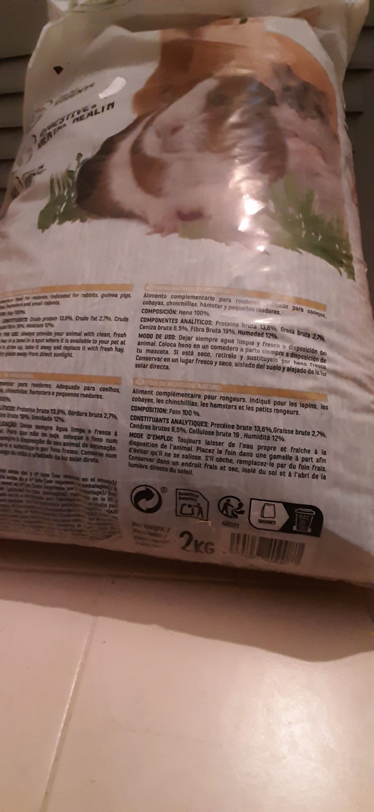 Feno para animais