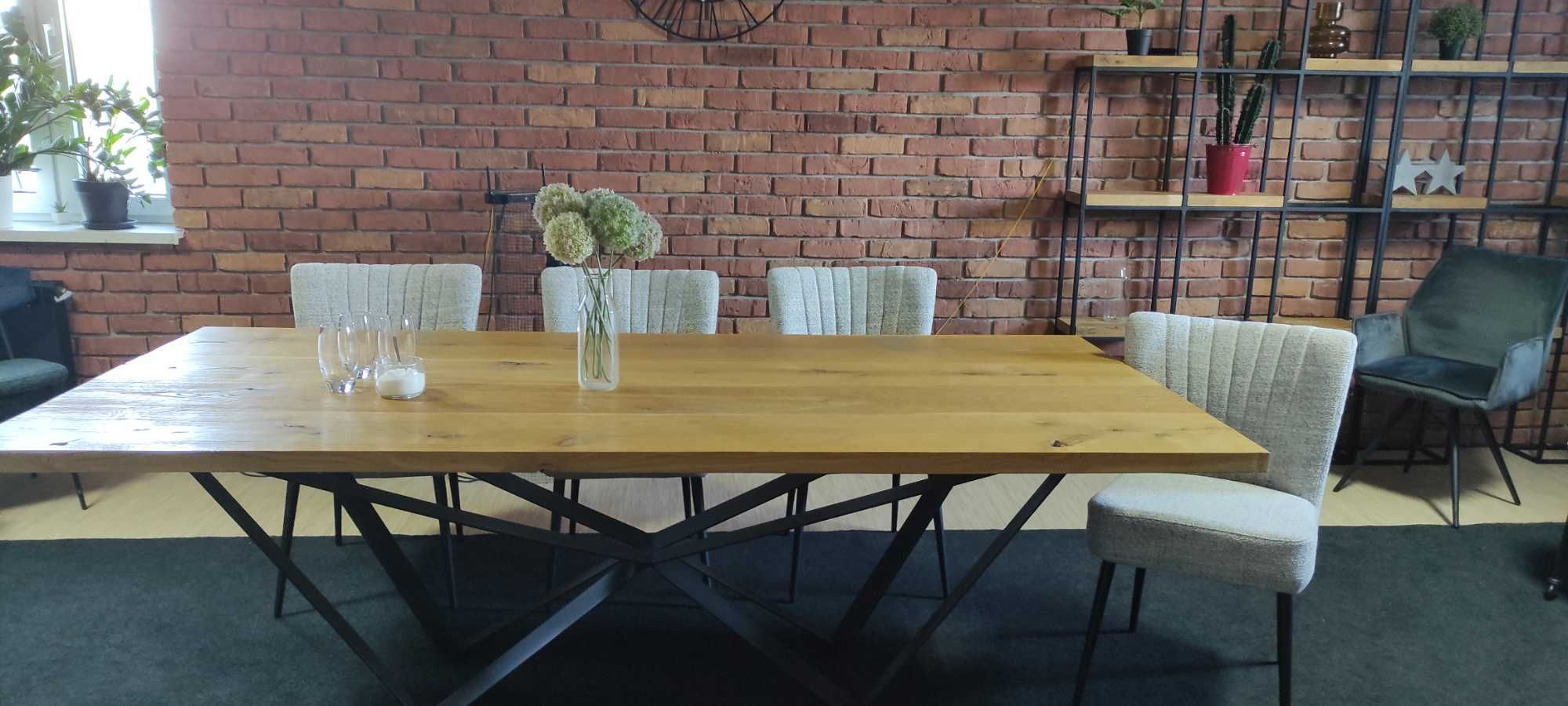 stół dębowy lity dąb premium  producent dostępny od ręki  230x100