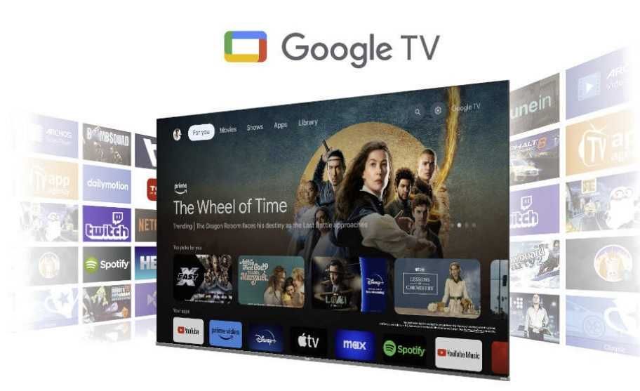 Telewizor QLED TCL 98T8B: 4K UHD 144 Hz Smart -Google TV,  ONKYO