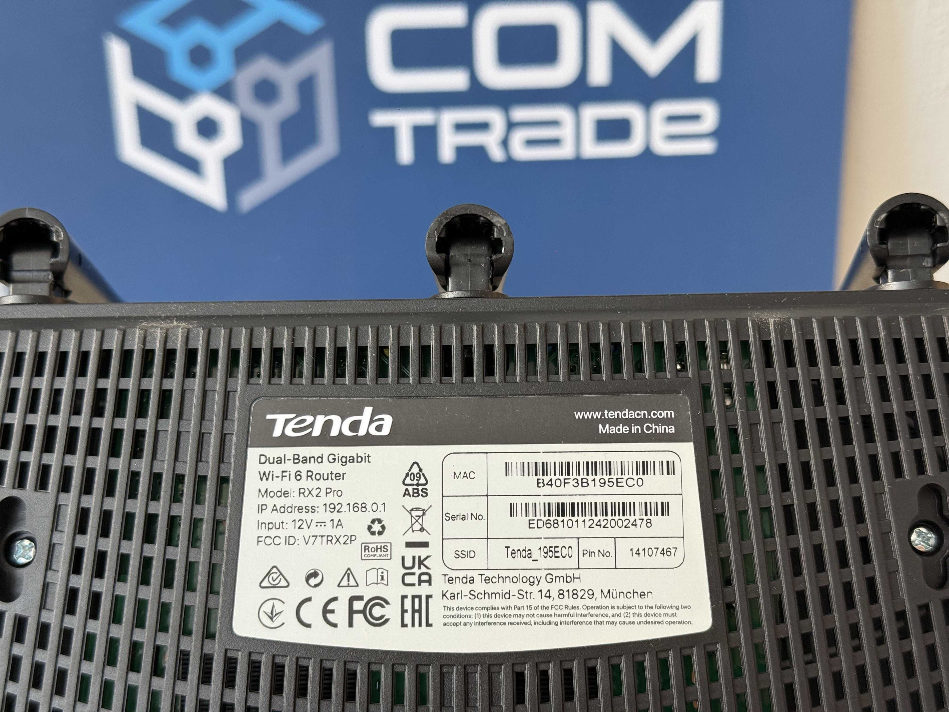 Tenda RX2 Pro — Wi-Fi роутер 802.11ax 2.4/5 ГГц