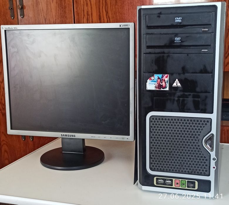 Системний блок на запчастини, та монітор  пк