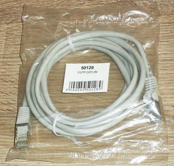 Kabel sieciowy RJ45 LAN ETHERNET skrętka CAT.5 F/UTP o długości 2 m